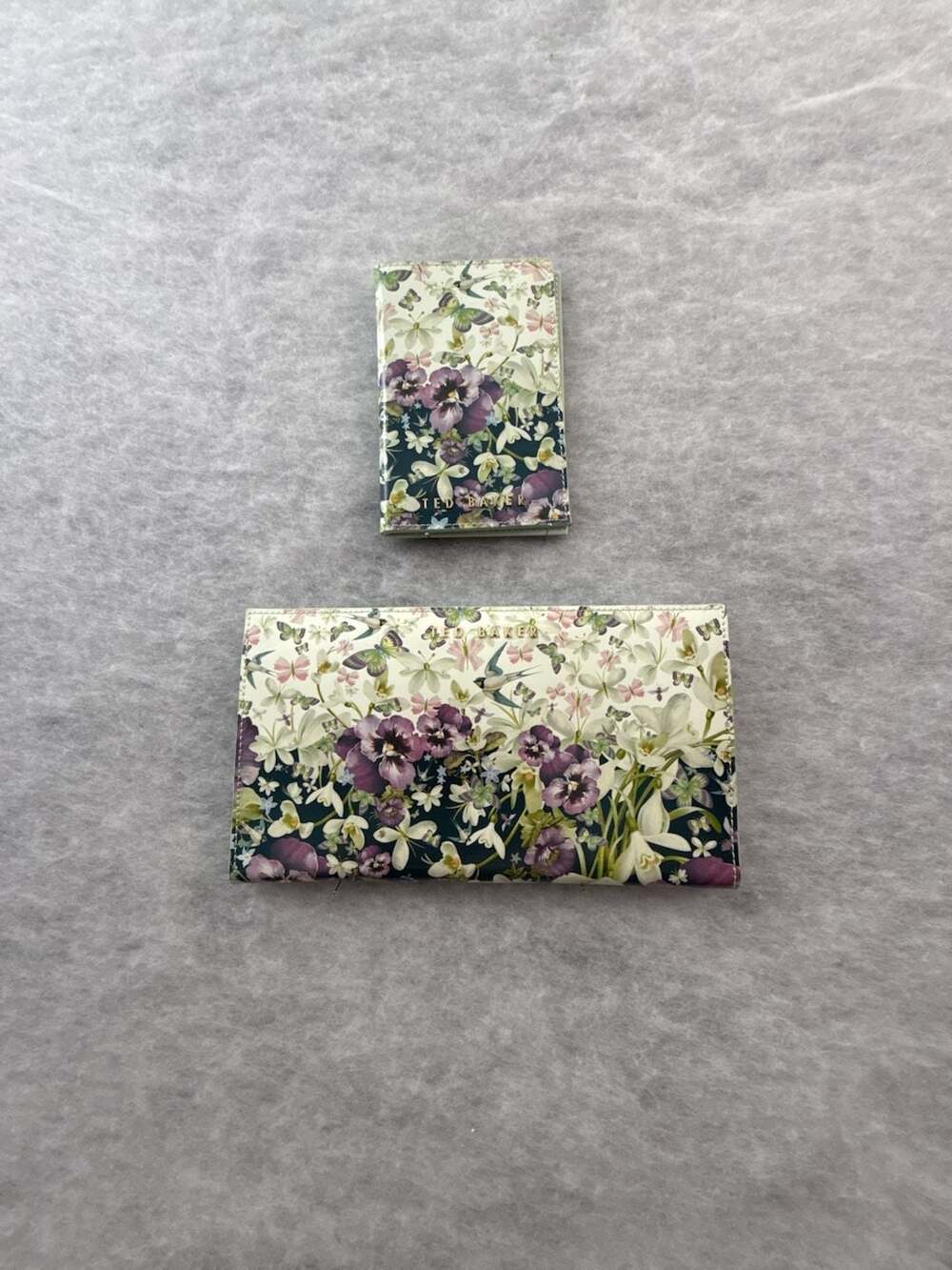Ted Baker London Floral Passport Holder and Travel Wallet Set